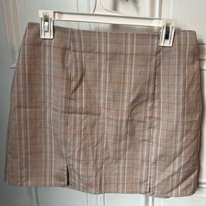 altar’d state plaid mini skirt